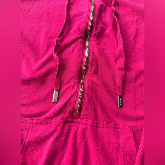Lauren Active Ralph Lauren Pink Lightweight Hooded Pullover Pockets Zipper Small - Picture 2 of 9